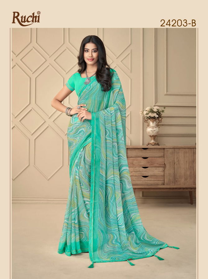 Vanilla By Ruchi Chiffon Saree Catalog